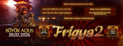 Frigya2 Metin2 Pvp Server - 1-99 Orta Emek - 20 Şubat 2026