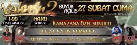 Valerin2 Metin2 Pvp Server - 1-99 Hard Emek - 27 Şubat 2026