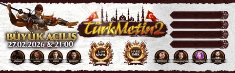 TürkMetin2 Metin2 Pvp Server - 1-99 Hard Emek - 27 Şubat 2026