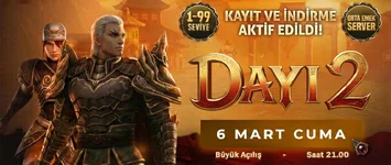 Dayi2 Metin2 Pvp Server - 1-99 Orta Emek - 6 Mart 2026