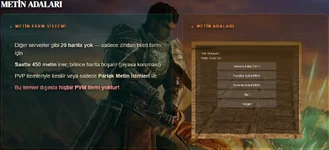 OlivaMt2 Metin2 Pvp Server - 1-105 Orta Emek - 6 Mart 2026 - Metin Adaları