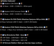 OldUsko Myko Rexe - 14 Nisan 2026 - Ko Pvp Server - Academy - Ödüller