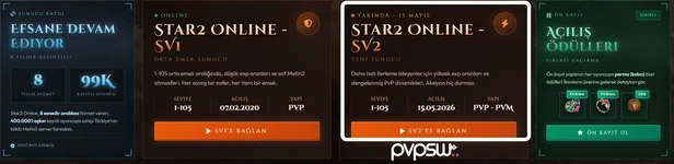 Star2 1-105 Orta Emek Metin2pvp Server - 15 Mayıs 2026